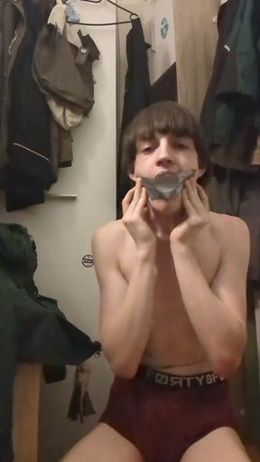 tape gag with dildo