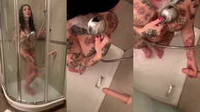 shower with dildo