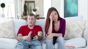 Stepsister Helps Stepbrother Study With Her Panties Off- Ava Haze