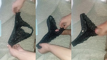Catxxl - Masturbating with a stranger's scented panties / Masturbating with her worn out underwear