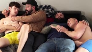 Twink Trade: Neighbor Markus Kage group sex