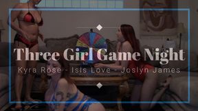 Naughty Three Girl Game Night