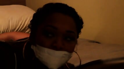 Ebony Gagged