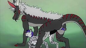 A Huge Dragon Almost Pierced A Young Furry Member, Porn Cartoon