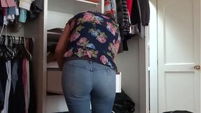 Stepson films me dressing &mdash;  I let him fuck my ass&#x1F351;