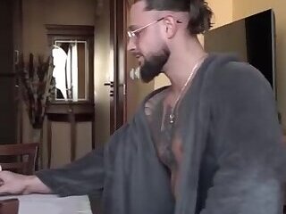 straight guy with a nice ass having an anal orgasm