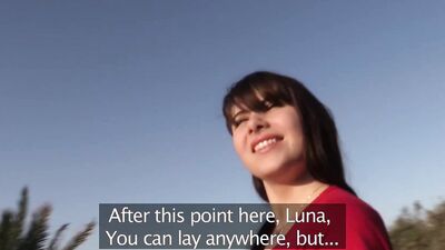 Monty Cash & Luna Rival suck & fuck on nudist beach in POV