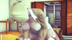 Futa Mikasa Sex with Historia - Aot Hentai