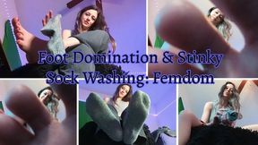 Foot Domination & Stinky Sock Washing: Femdom with Sage Eldritch [SD]