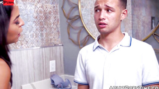 "Vienna Black's Hardcore Fuck After Surprising Him Jerking Off - Exclusive Footage"