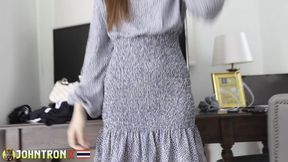 JohnTronX - Sexy Asian amateur girl gets a hard shaft in her tight asshole