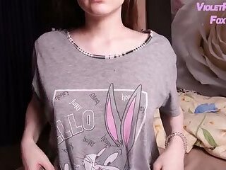 Real Amateur Orgasm of Modest Girl - Nipple Play