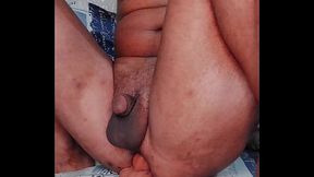 Tranny with huge boobs and limp little penis anal fuck and anal play
