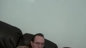 My first taste of a large white cock is pretty satisfying