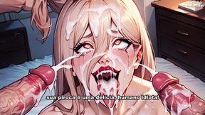 Dirty MILF guides 3D animated handjob