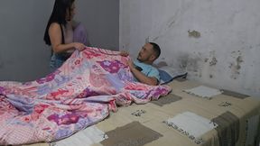 My shy stepbrother masturbates watching some XXX videos and I show him what it&#039;s like to fuck a real woman