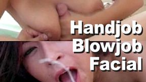 Misty Mendez & Simon Synister Handjob Blowjob Facial Scene ZY2656