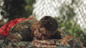 Asian Hottie Katana Sucks Off Hung Tattooed Stud Before Outdoor Fucking