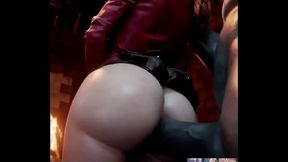 Thicc Fat Ass Claire Gets Ass Fucked From Behind By Mr. X