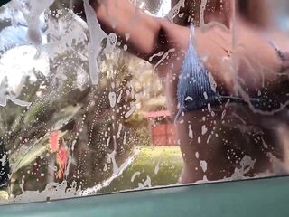 Glamorous Car Wash Gal Gets Drilled by One of Her Clients!