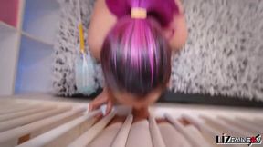 horny maid liz rainbow fucked by mr big fat dick