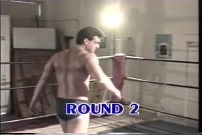 Muscular Pretty Boy Gets Ass Stretched in Wrestling Ring