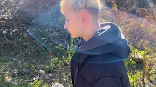 Cute guy hesitates to suck a dick for quick money, but in the end he agrees