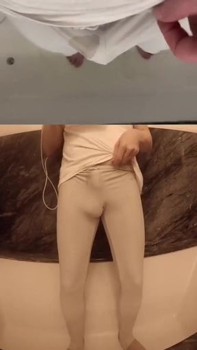 I Couldn't Hold It - Wetting Myself in Gym Outfit - Front View and POV