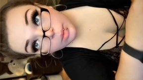 Bitch GF Gets a Mouth & Pussy Full of Cum