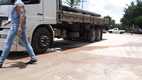 Trucker Gets Dirty with Sexy Blowjob and Anal Fetish Fun