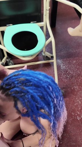 Masked BBW Strap on Fuck