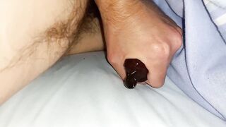 Packing up a coloured rubber with breathy climax