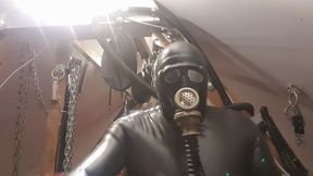 Rubber Master Is Wanked To Climax