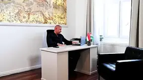 Corrupted Employee Gives Away Visa for a Fuck with a Sexy Slut