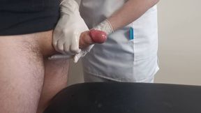 Nurse cum extraction with gloves