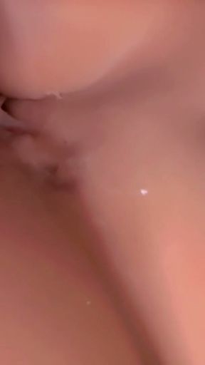 My boyfriend didn't fuck me because his cock couldn't fit in my tight pussy.   Clip 1