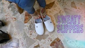 ciabatte e piedi sudati