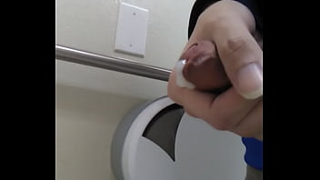 Twink Boy Masterbating In A Public Restroom