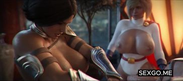 Hot Futa Threesome - 3D Anal Futanari Orgy