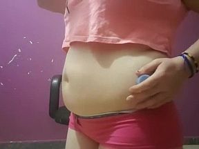 Little burps and feede my belly