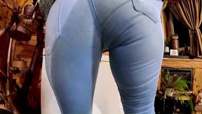 cameltoe milf pees in tight jeans wet fetish tease