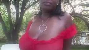 Curvy ebony MILF takes BBC deep and intense