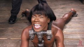 Ana Foxxx Is Machine Fucked, Flogged, Shocked and Made to Cum