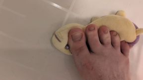 Barefoot Feet Pee Step Stomp Plush