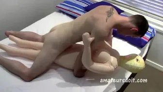 Straight Aussie Jock Fucks Doll and Strokes Fleshlight for Cash Cum