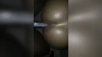 Black Amateur Couple Bareback Fucking Nonstop on Webcam