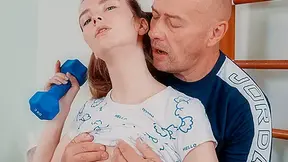 Kinky coach seduces a cutie into making sex