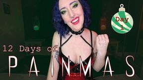 DAY 1 - 12 DAYS OF PAINMAS - Christmas CBT & Pain Play Slave Tasks by Miss Faith Rae with BDSM Instructions & Femdom POV - HD 1080p MP4