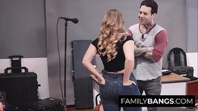 FamilyBangs.com ⭐ Stepson Finally Can Fuck his Dad'_s Young Ex Girlfriend, AJ Applegate, Small Hands