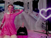 Remote Control Motorbunny Pink Latex Dress & Nude Vibrator Private w Daddy lots of Cumming & Moaning